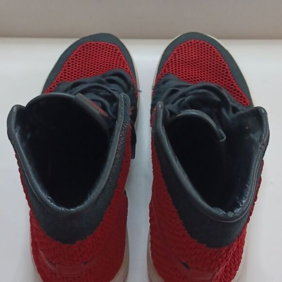 Nike High-Top Sneakers in Black and Red - Picture 6 of 14